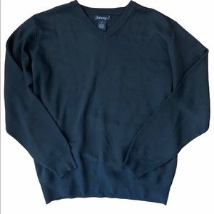 Johnny J Black V neck Sweater